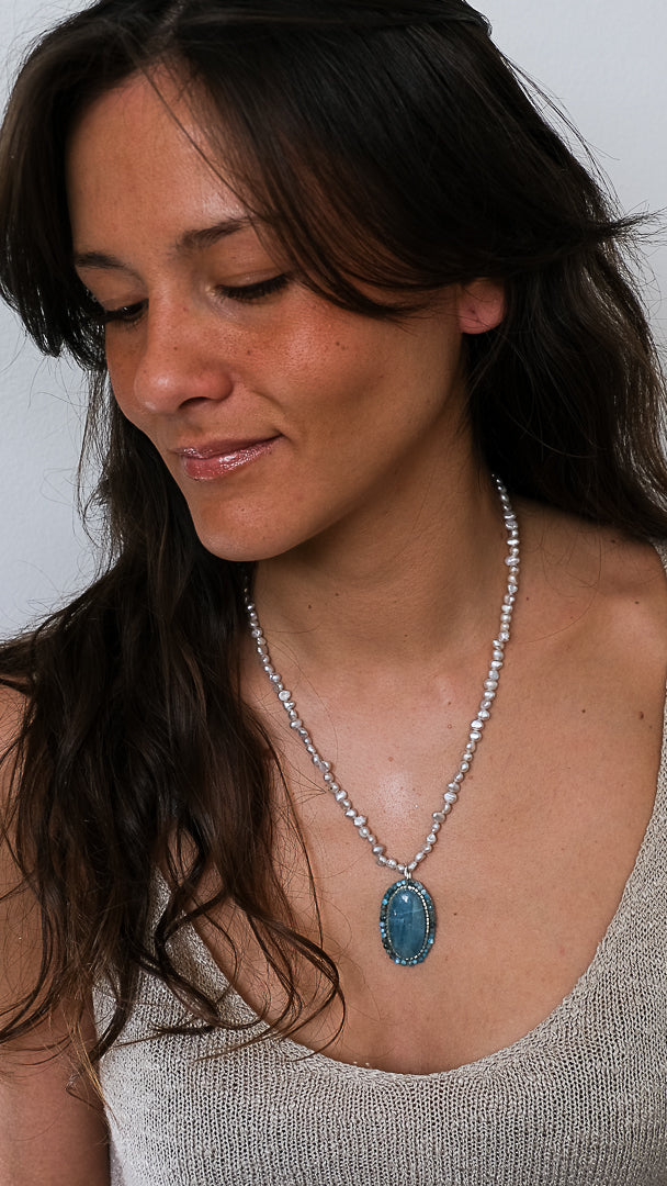 Collar Aguamarina
