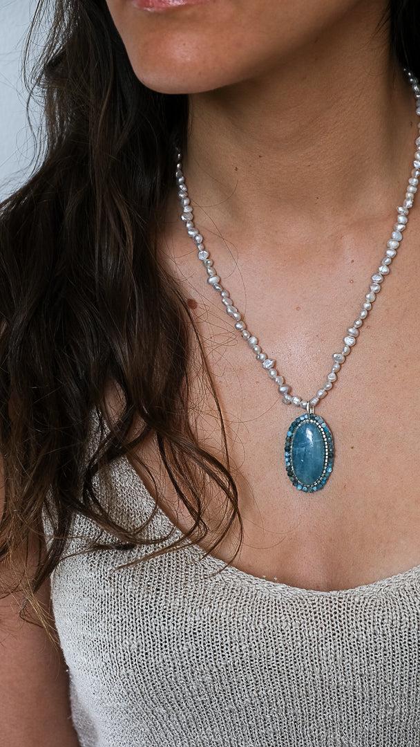 Collar Aguamarina