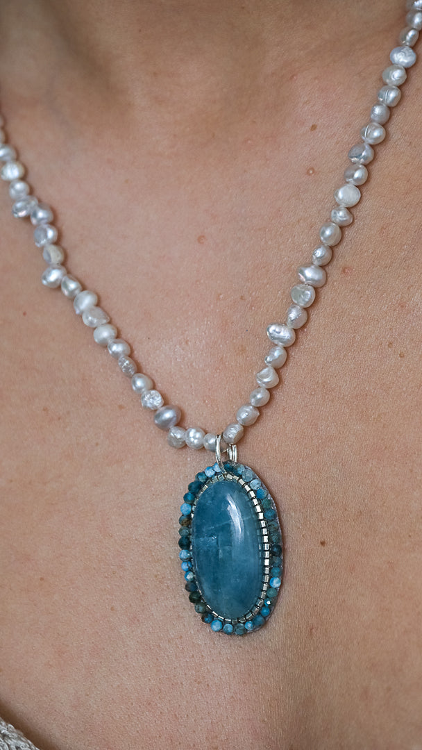 Collar Aguamarina