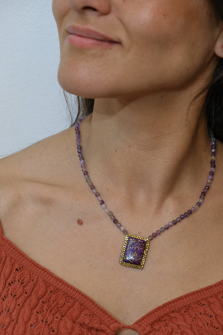 Collar Turquesa Purpura