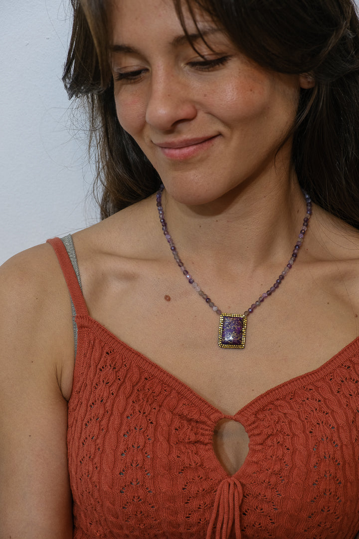 Collar Turquesa Purpura