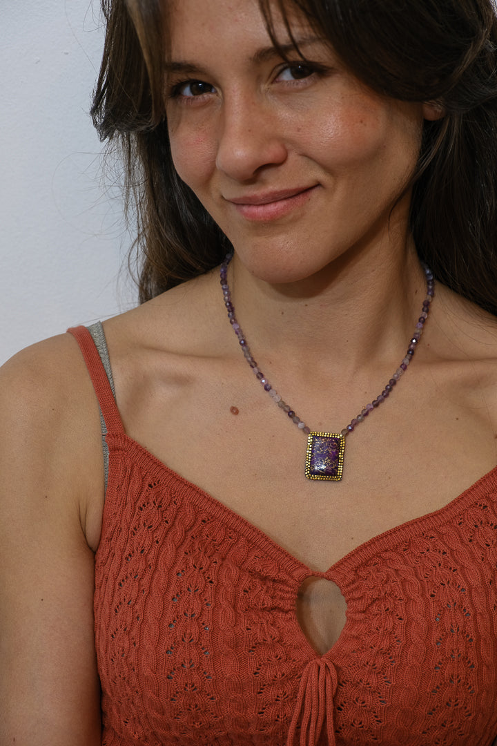 Collar Turquesa Purpura